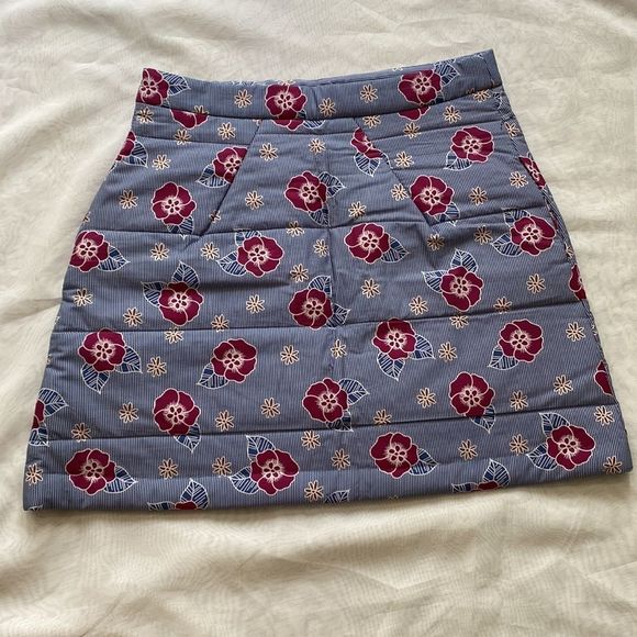 Anthropologie Carleen Floral Quilted Mini Skirt - Picture 6 of 8